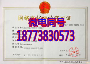 解析《網(wǎng)絡(luò)文化經(jīng)營許可證》 樣本內(nèi)容與申請全攻略